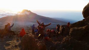 Sunrise on Kilimanjaro. Pic courtesy of Brendan Hynes