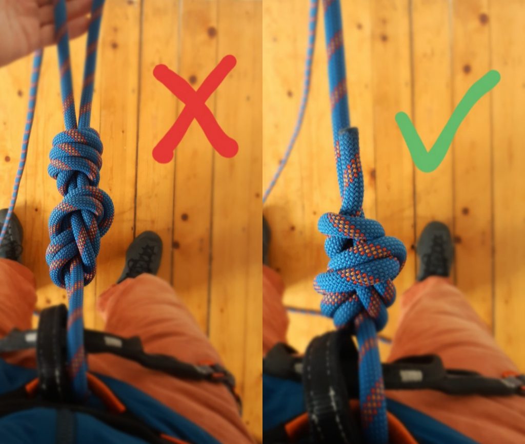 figure of 8 Tying in to the rope